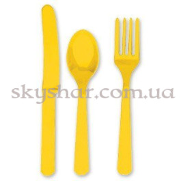 Опция Столовые приборы Желтые 24 шт. – фото 2 Опция Столовые приборы Желтые 24 шт. – фото 2
