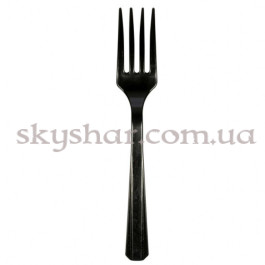 Опция Виделки Чорні 10 шт. – фото 2