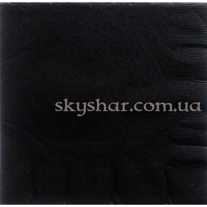 Серветки Чорні 33 см 20 шт. – фото 1