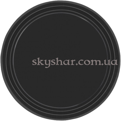 Тарілки Чорні 17 см 8 шт. – фото 1