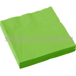 Опция Серветки Зелені 33 см 20 шт. – фото 2