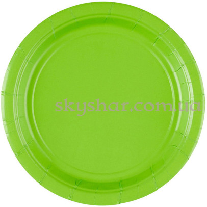 Тарілки Зелені 17 см 8 шт. – фото 1