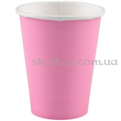 Стакани Рожеві 266 мл 8 шт. – фото 1 Стакани Рожеві 266 мл 8 шт. – фото 1