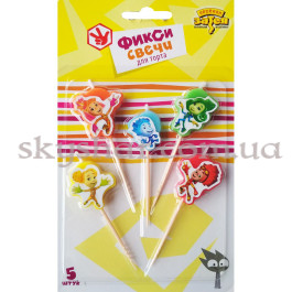 Опция Свічки для торта "Фіксики" 5 шт. – фото 6