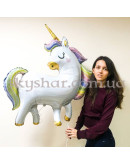 Фольгированный шар фигура "Единорог с радужной гривой" – фото 3