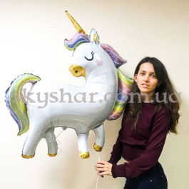 Фольгована кулька фігура "Єдиноріг з райдужною гривою" – фото 25