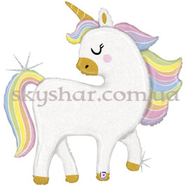 Опция Фольгированный шар фигура "Единорог с радужной гривой" – фото 14 Опция Фольгированный шар фигура "Единорог с радужной гривой" – фото 14