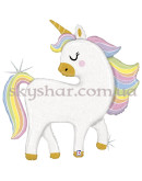 Фольгована кулька фігура "Єдиноріг з райдужною гривою" – фото 2