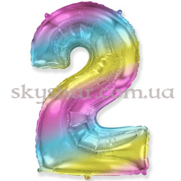 Опция Фольгированная цифра "2" Омбре Градиент – фото 8