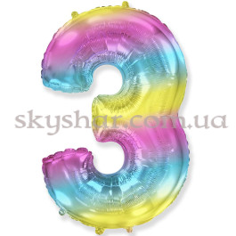 Опция Фольгована цифра "3" Омбре Градієнт – фото 20