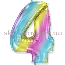 Опция Фольгированная цифра "4" Омбре Градиент – фото 10