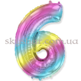 Опция Фольгированная цифра "6" Омбре Градиент – фото 12