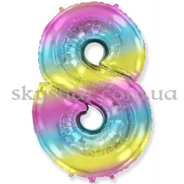 Опция Фольгована цифра "8" Омбре Градієнт – фото 8