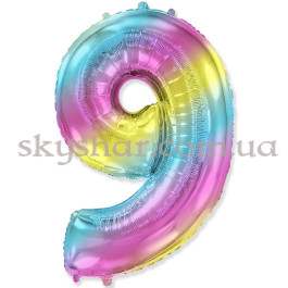 Опция Фольгированная цифра "9" Омбре Градиент – фото 15