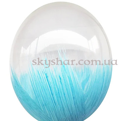 Brush кулька "Блакитний Браш" 14” (35 см) – фото 1 Brush кулька "Блакитний Браш" 14” (35 см) – фото 1