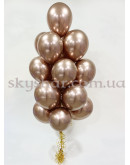 Гелієві кульки "Хром Рожеве Золото" (30 см)  – фото 4