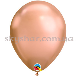 Гелієві кульки "Хром Рожеве Золото" (30 см)  – фото 2