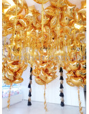 Фольгированный шар под потолок "Звезда золотая с дождиком" 46 см – фото 4