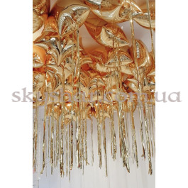 Опция Фольгована кулька під стелю "Зірка золота з дощиком" 46 см – фото 10