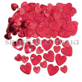 Опция Конфетті "Серця з вензелем червоні" 14 гр – фото 11