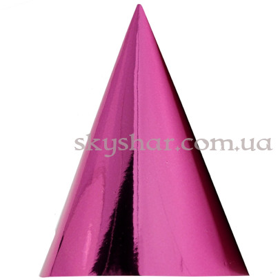 Колпак фольгированный розовый 6 шт. – фото 1