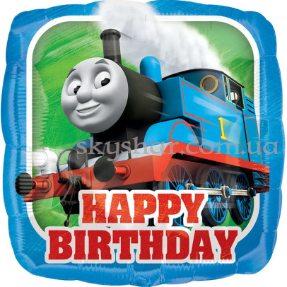 Фольгована кулька "Happy Birthday паровозик Томас" – фото 1