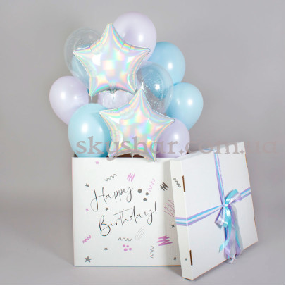 Коробка сюрприз з кульками "Переливи" – фото 1