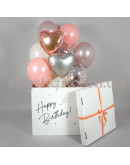 Коробка сюрприз з кульками "Пудра" – фото 2