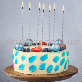 Свічки для торта "Сріблясті блиск" 17 см 24 шт. – фото 25