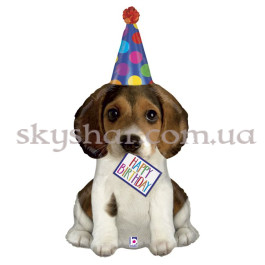 Опция Фольгована кулька "Собака в ковпаку Happy Birthday" – фото 4