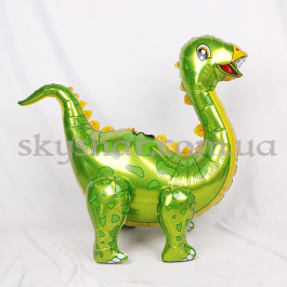Ходячий шар "Динозавр Диплодок зеленый"  – фото 3