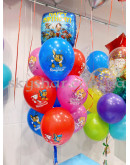 Коробка сюрприз с шарами "Щенячий Патруль Голубая" – фото 3