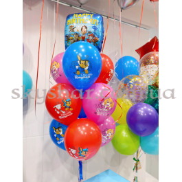 Коробка сюрприз с шарами "Щенячий Патруль Голубая" – фото 28