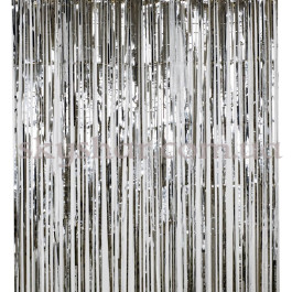Опция Фольгирована шторка Дощик Срібло 1х2 м – фото 9