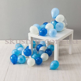 Опция Повітряні кульки на підлогу Міні 5" (12 см) Блакитне Асорті – фото 3