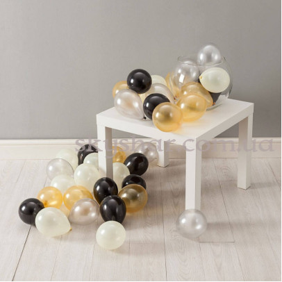 Воздушные шарики на пол Мини 5" (12 см) Стильное Ассорти – фото 1