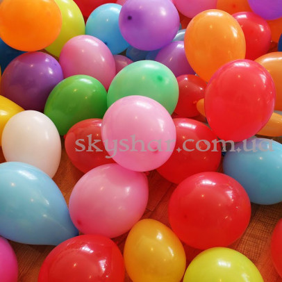 Повітряні кульки на підлогу 12" (30 см) Асорті – фото 1