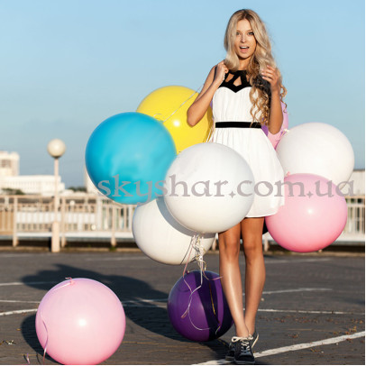 Кулька гігант із повітрям на підлогу 45 см 19" – фото 1