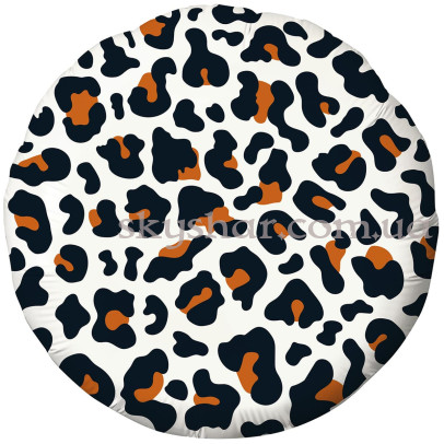 Фольгированный шар круг с рисунком "Леопард на белом" – фото 1 Фольгированный шар круг с рисунком "Леопард на белом" – фото 1