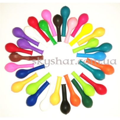 Ненадута латексна кулька 5" (12 см) – фото 1