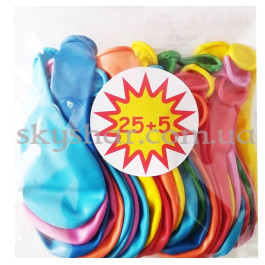 Опция Набір ненадутих латексних кульок пастель асорті 30 шт. 18 см – фото 6