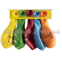 Опция Набір ненадутих латексних кульок Посмішка 5 шт. 25 см – фото 8