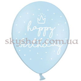 Опция Гелієві кульки "Happy Birthday Блакитні" (35 см)  – фото 27