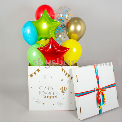 Коробка сюрприз з кульками "Карусель" – фото 1