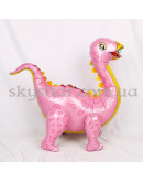 Ходячий шар "Динозавр Диплодок розовый"  – фото 3