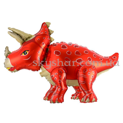 Ходяча кулька "Динозавр Трицератопс помаранчевий"  – фото 1