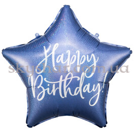 Опция Фольгована кулька "Зірка синя з срібним написом Happy Birthday!" – фото 17 Опция Фольгована кулька "Зірка синя з срібним написом Happy Birthday!" – фото 17
