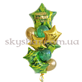 Оформлення кульками до Дня захисника України "Камуфляжний сет" – фото 8