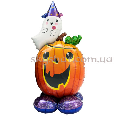 Фігура стояча "Гарбуз і привид" – фото 1