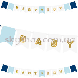 Опция Гірлянда-вимпел на виписку з пологового будинку хлопчику Baby Boy Мікс – фото 4